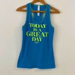 LORNA JANE ACTIVE Today is a Great Day Tank Top Size Large